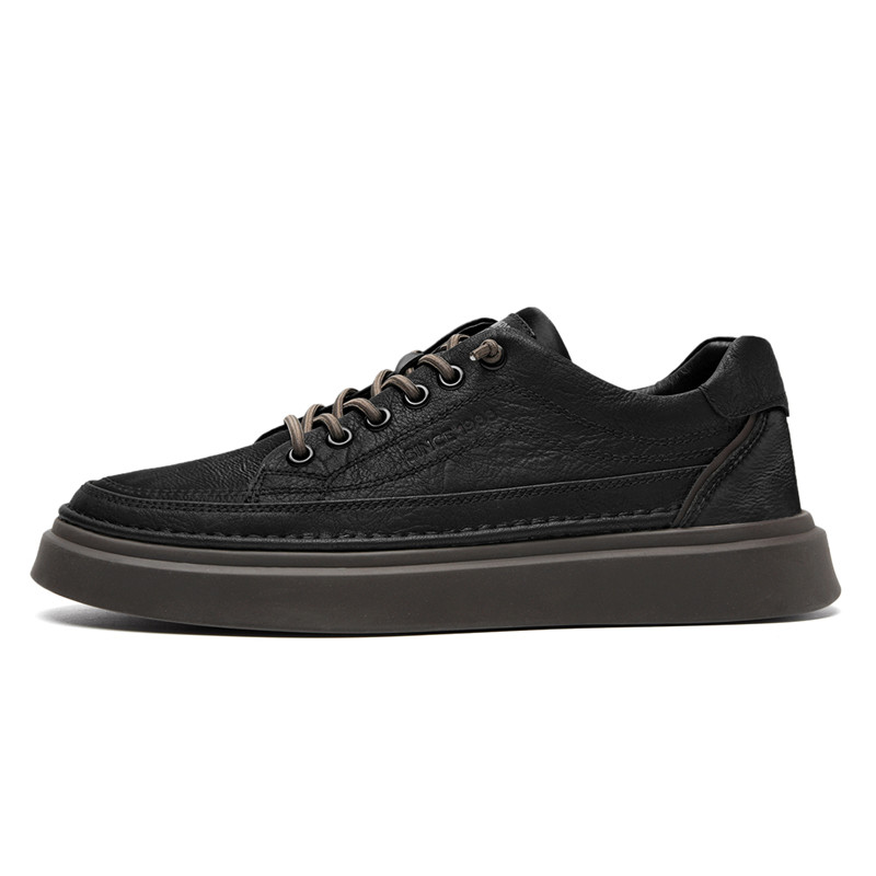 

Кроссовки Anti-Slip Wear-Resistant Low-Top Skateboard Shoes Men's Exclusive Box AOKANG, черный/коричневый