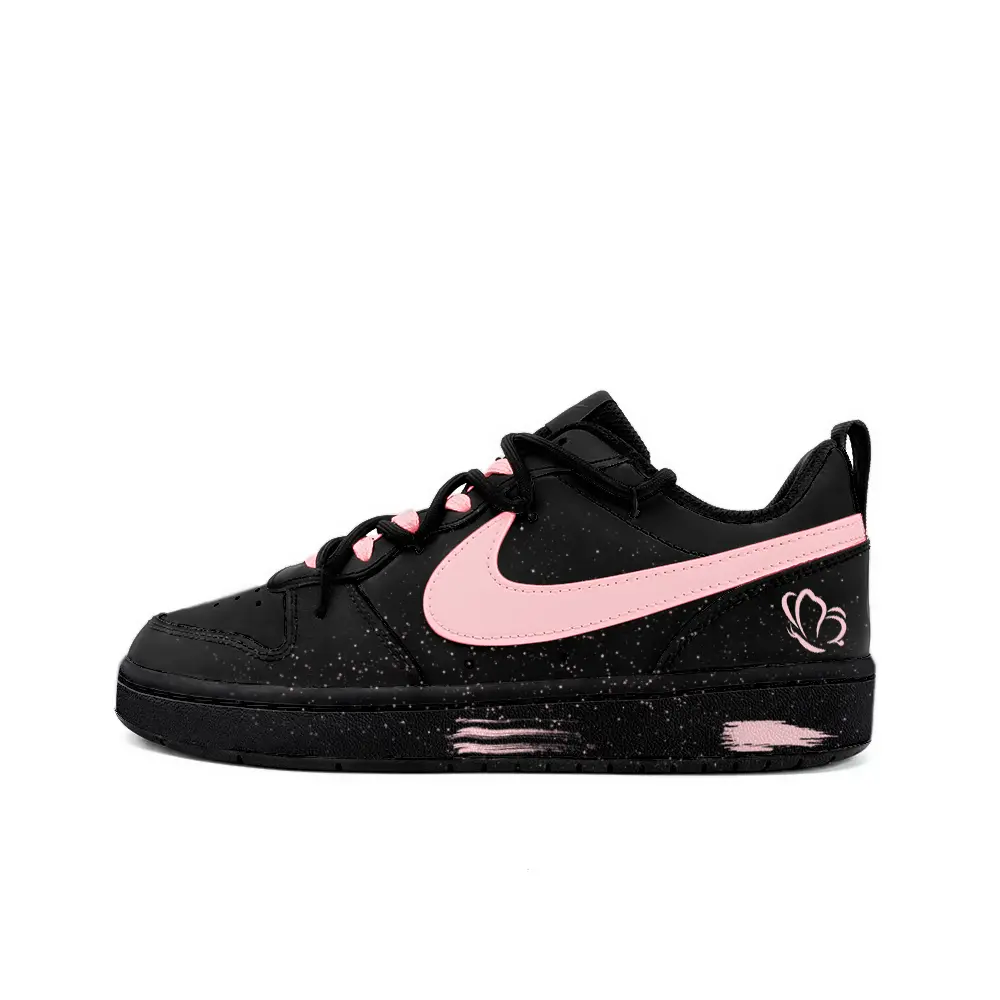 

Кроссовки Nike Court Borough 2 Skateboarding Shoes Women's Low-top White, черный