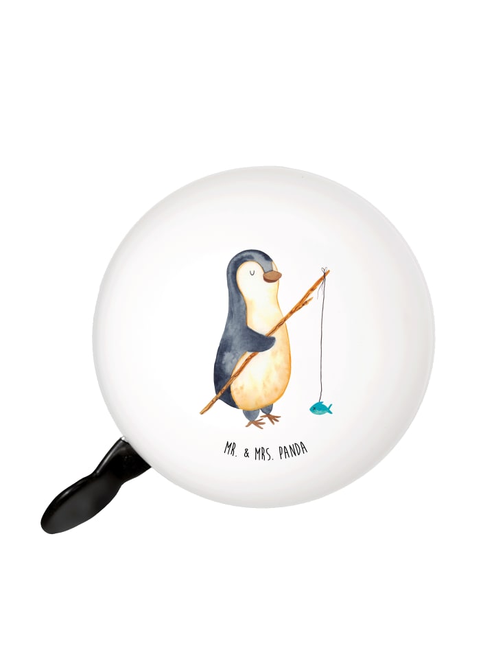 

Mr. & Mrs. Panda Велосипедный звонок, пингвин, рыбак, ничего не говоря, в белом