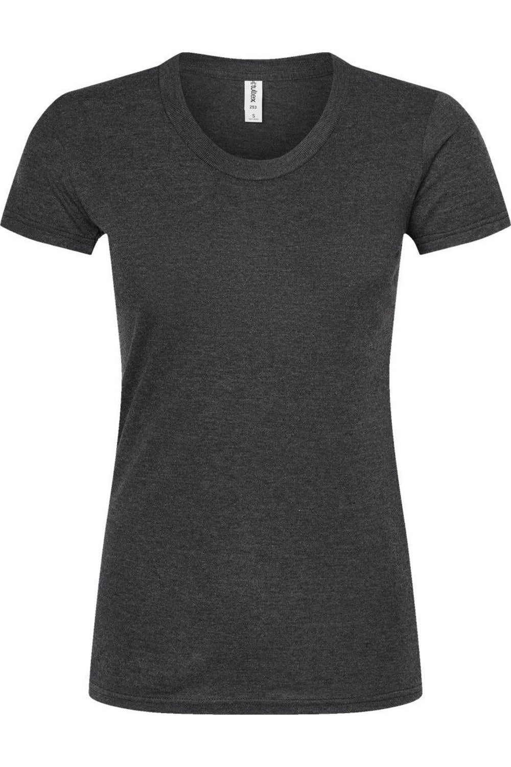 

Tultex женская облегающая футболка Tri-Blend, цвет graphite tri blend
