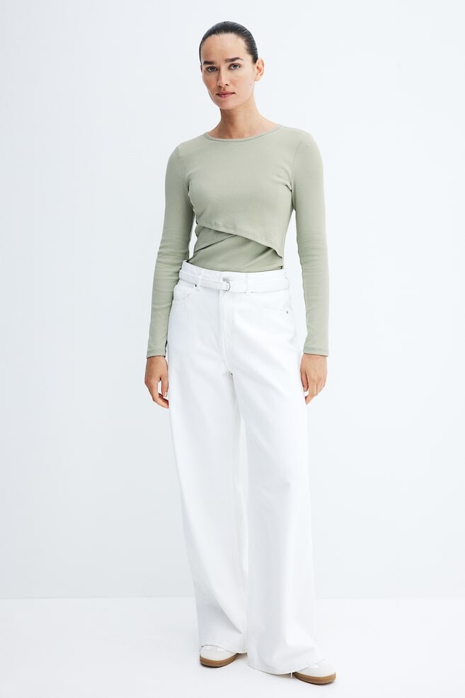 

Рубашка для кормления Mom в рубчик H&M, зеленый