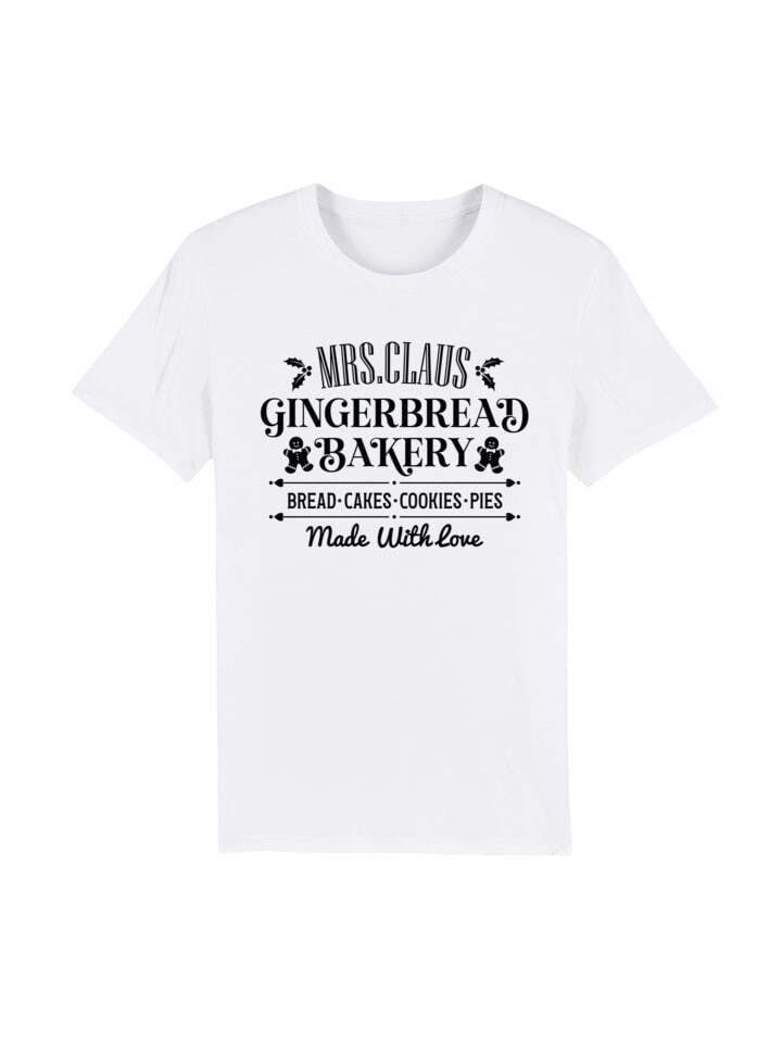 

Футболка F4NT4STIC T-Shirt Santas Gingerbread Bakery Weihnachten, белый