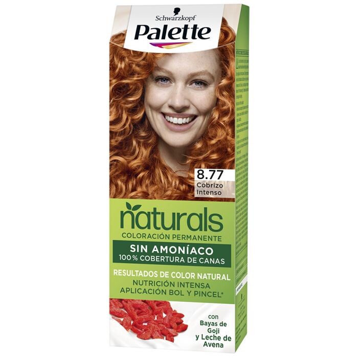 

Краска для волос Palette Naturals Coloración Permanente Sin Amoniaco Palette, 8.77 Cobrizo Intenso