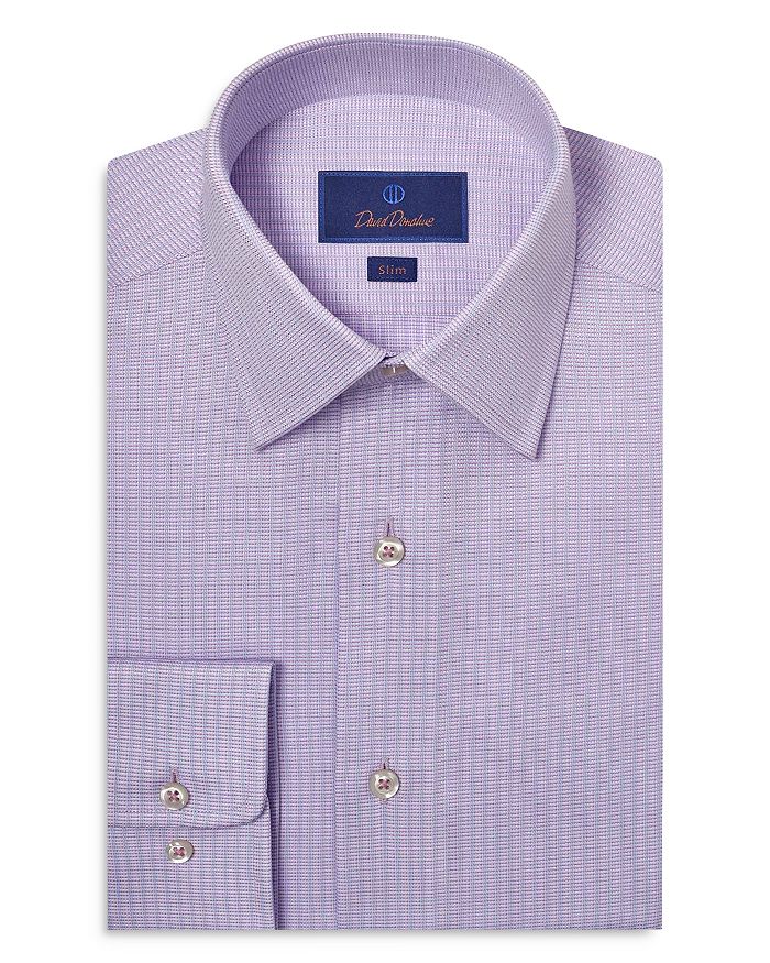 

Сорочка Slim Fit Vertical Dobby David Donahue, фиолетовый