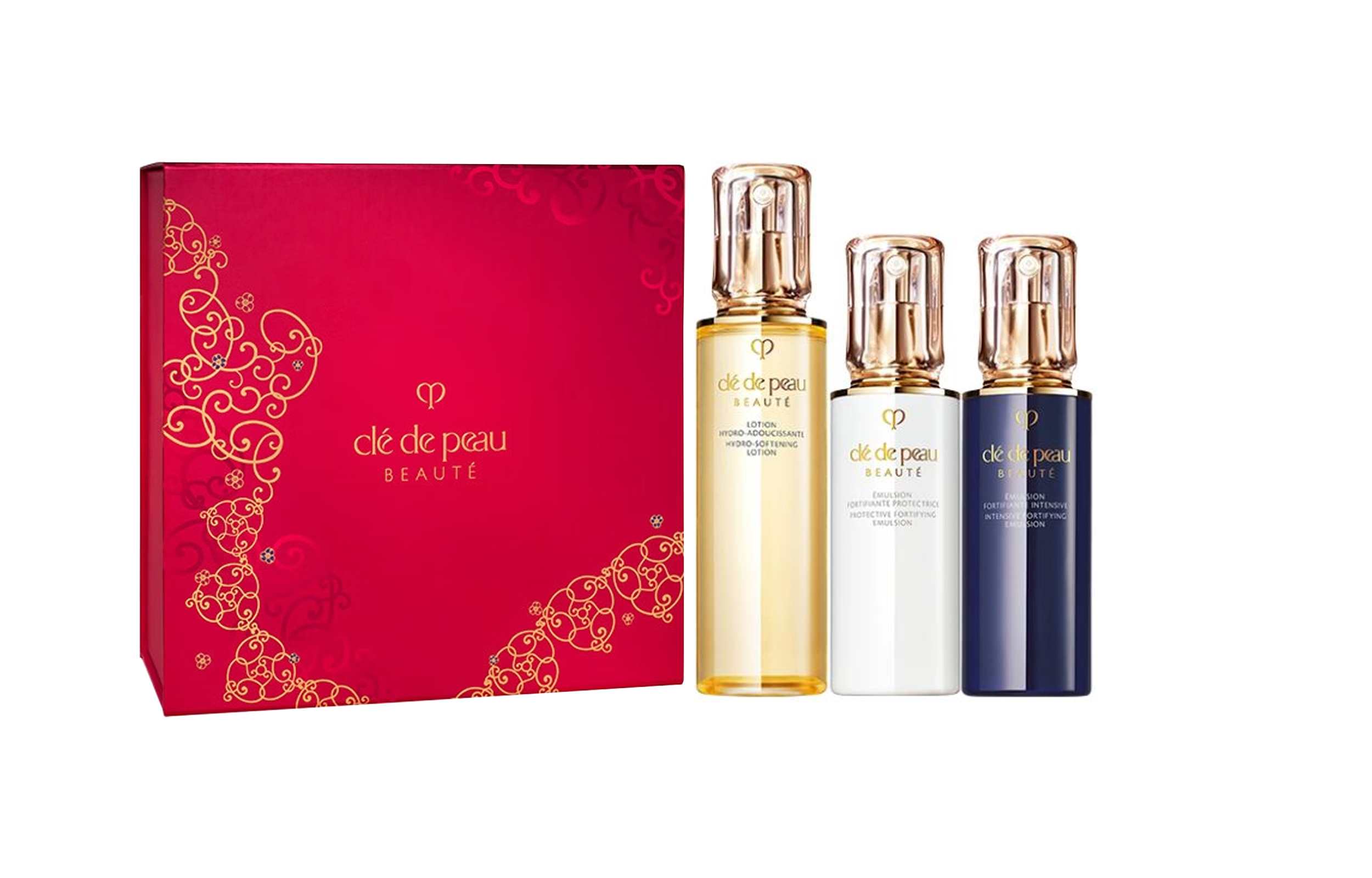 

Набор лосьонов для ухода за кожей day and night, увлажняет и питает, 170мл+125мл+125мл Clé De Peau Beauté