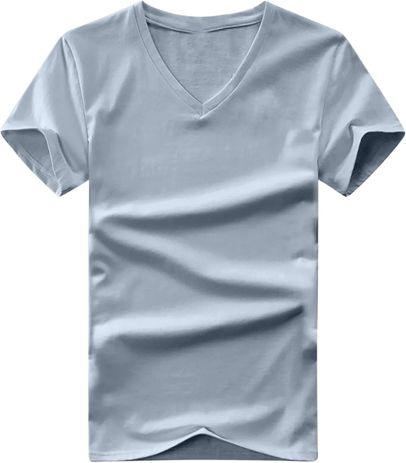 

Мужская футболка V-образный вырез хлопок короткий рукав casual