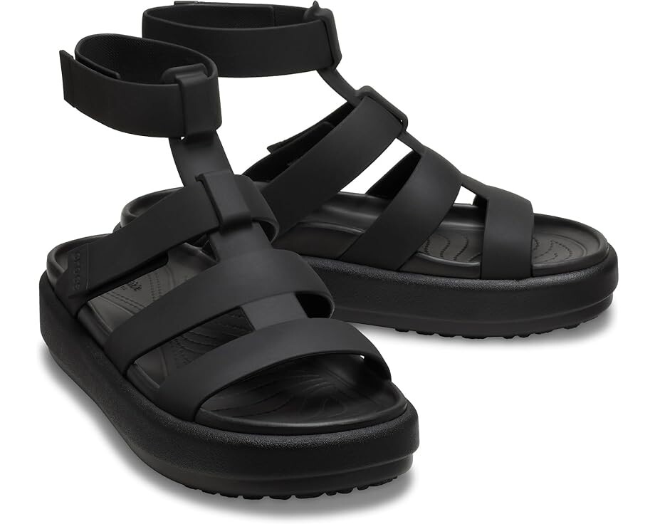 

Сандалии Crocs Brooklyn Luxe Gladiator, цвет Black/Black