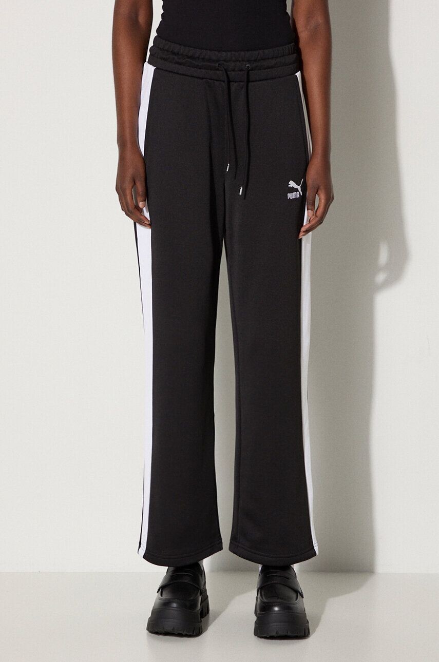 

Спортивные брюки Iconic T7 Straight Leg Track Pants Puma, черный