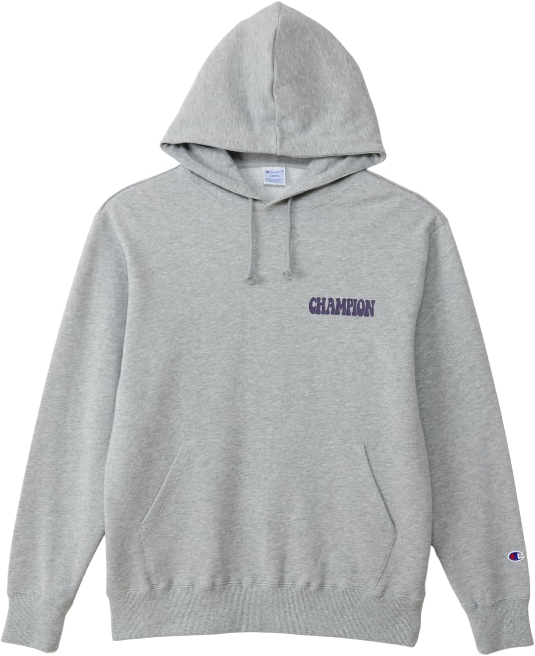 

Мужская базовая толстовка Champion с длинными рукавами, из французского махрового хлопка, с капюшоном и графическим логотипом, размер C3-C120/C3-C120L, серый