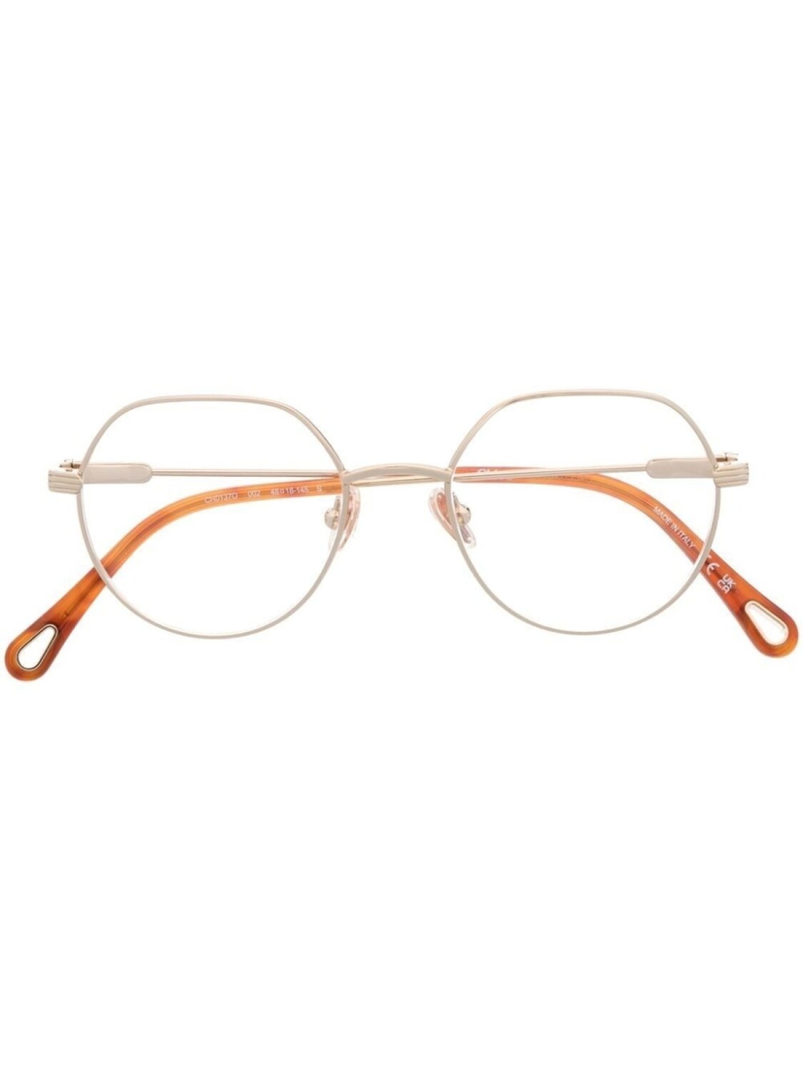 

Chloé Eyewear очки в круглой оправе, золотистый