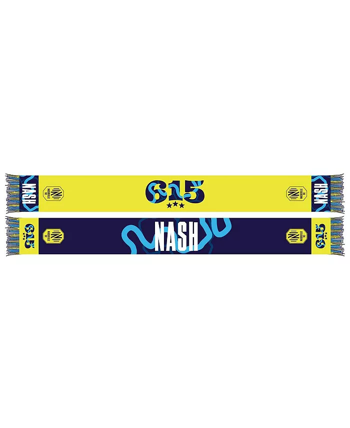 

Мужской и женский желтый шарф-крючок Nashville SC 2024 Ruffneck Scarves