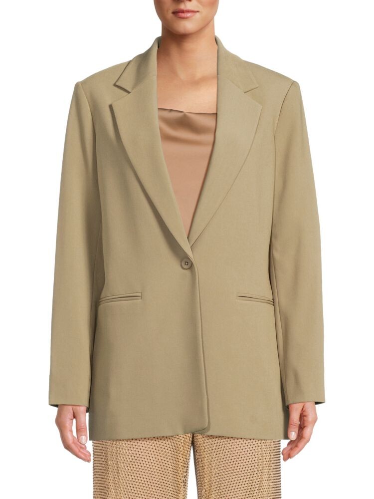 

Однотонный пиджак на одной пуговице Dkny, цвет Light Fatique