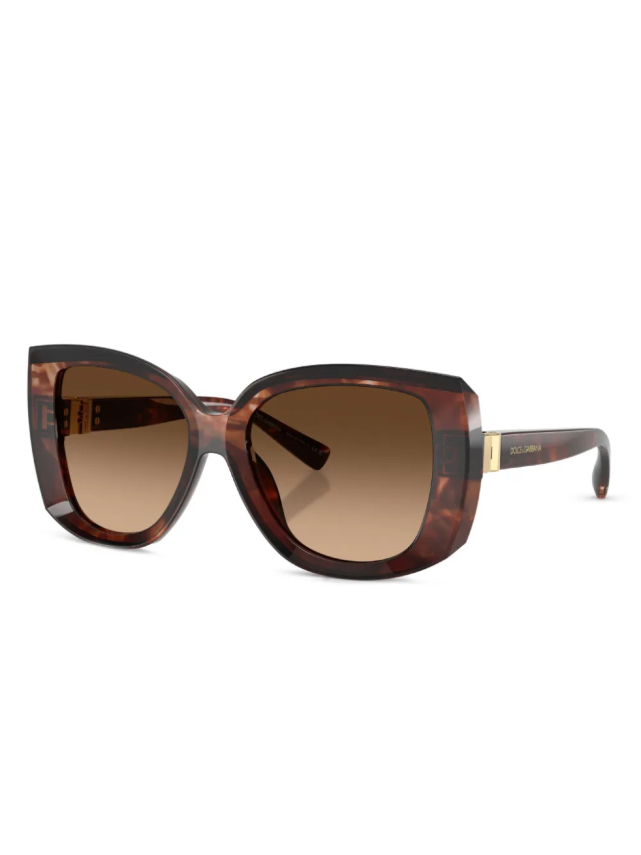 Dolce & Gabbana Eyewear солнцезащитные очки в массивной оправе, красный — фото 2