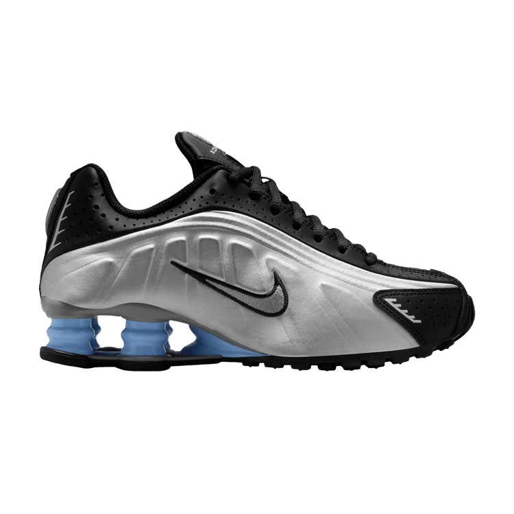 

Кроссовки Shox R4 GS 'Metallic Silver Psychic Blue', серый