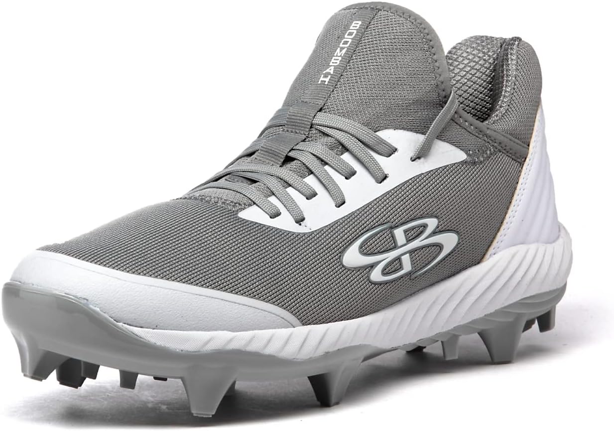 

Мужские бутсы Boombah Raptor с формованными шипами - несколько вариантов цвета - разные размеры, белый/серый