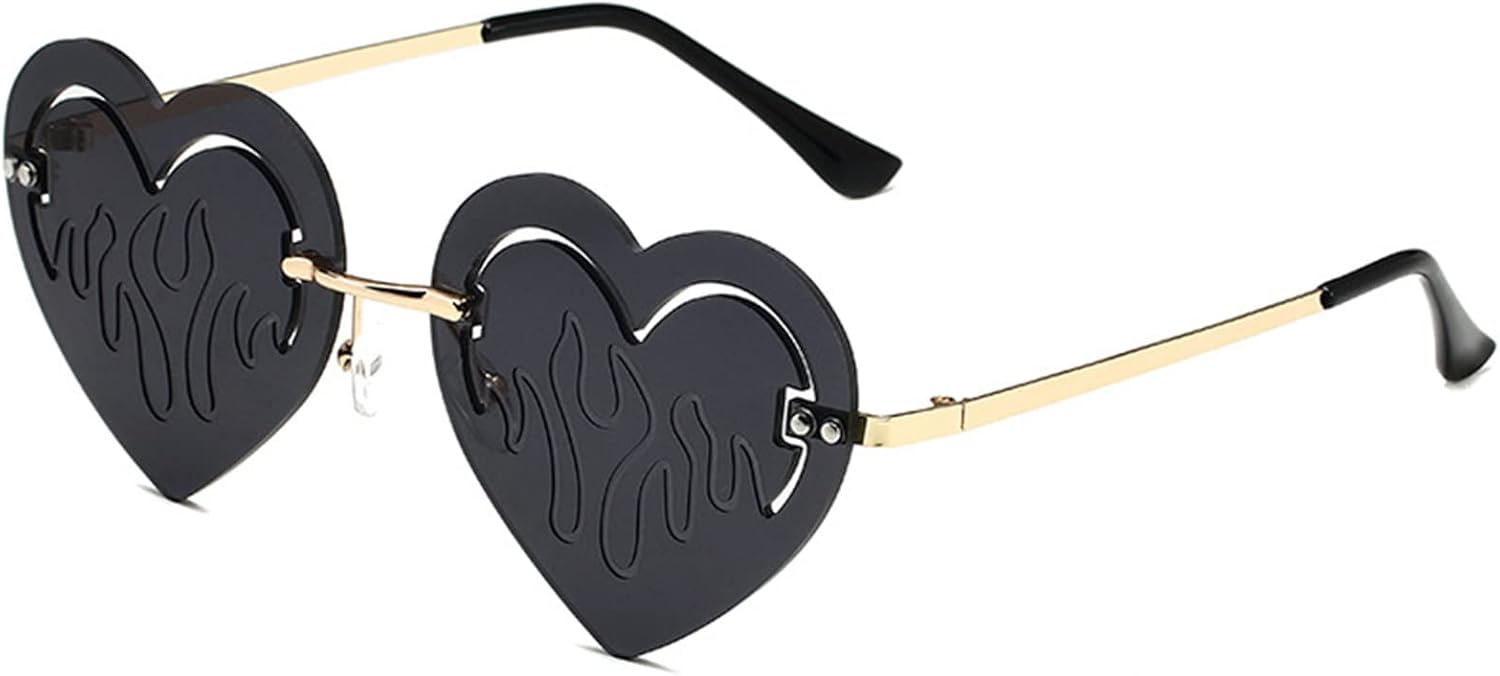 

Очки в форме сердца на Хэллоуин, солнцезащитные очки в форме сердца, солнцезащитные очки с капающим сердцем, очки для вечеринки на Хэллоуин, маскарадные очки, очки для косплея YOGOTEU, A