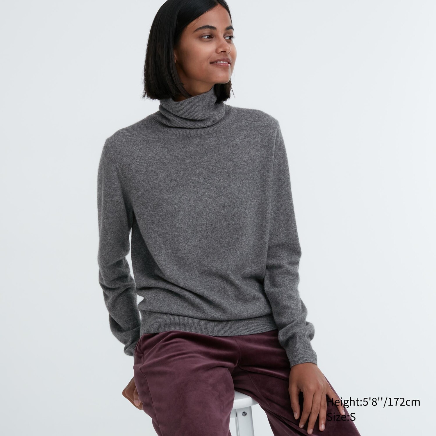 

Джемпер Uniqlo женский кашемировый, серый