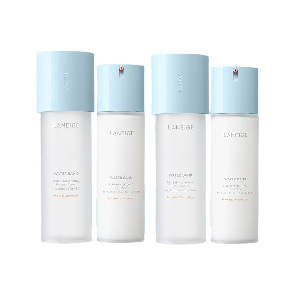 

LANEIGE Комплект уходовых средств LANZHI Little Blue Shield для воды и молочка успокаивающий увлажняющий 160мл*2+120мл*2