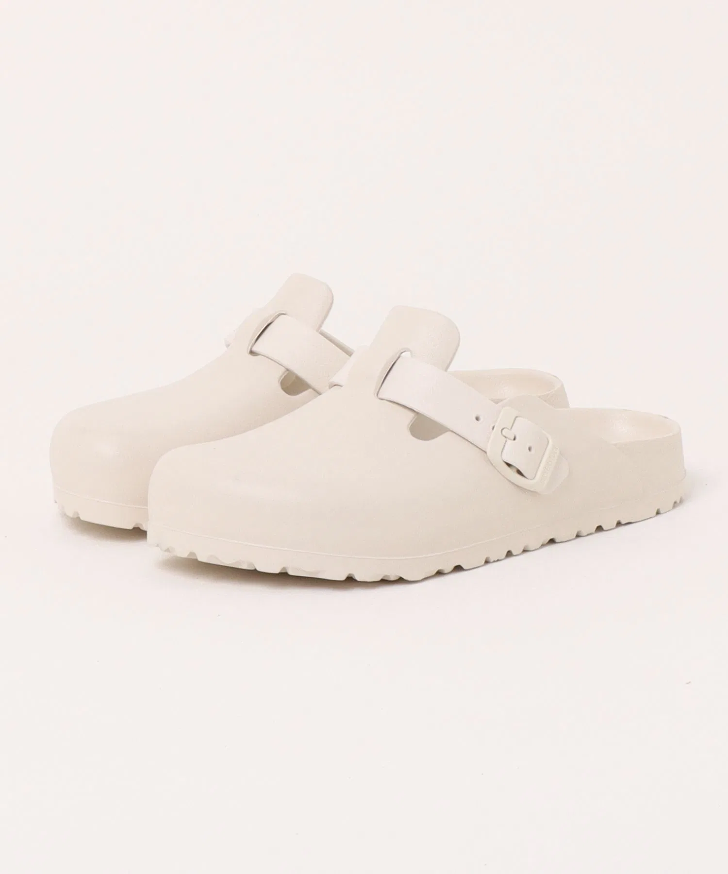 Унисекс сандалии Birkenstock Boston EVA лёгкие белые