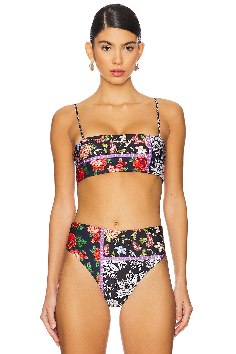 

X revolve brietta реверсивный бикини-топ Agua Bendita, floral multi
