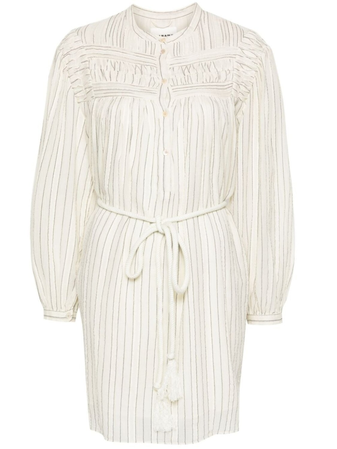 

Marant Étoile платье мини Leozi в полоску, нейтральный цвет