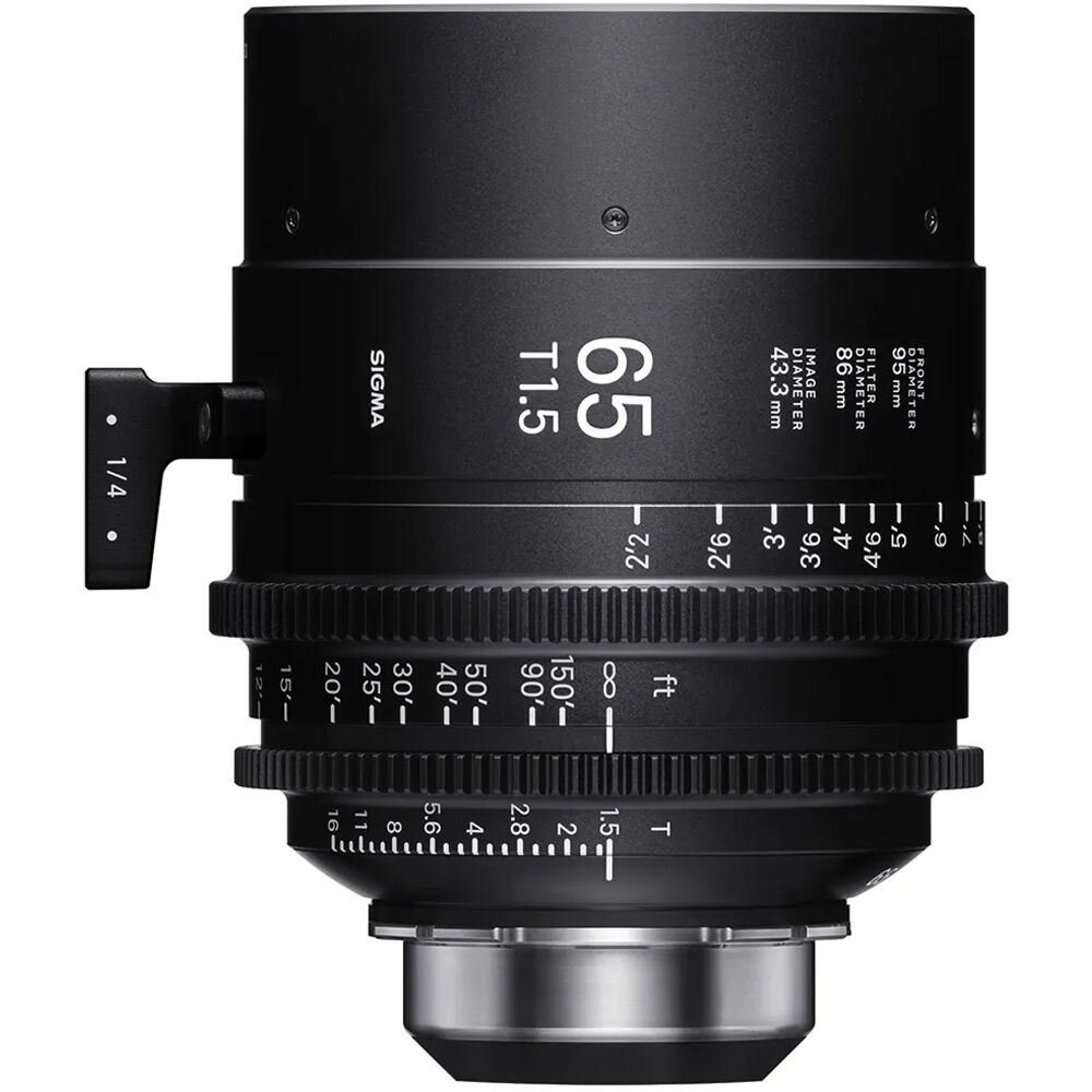 

Sigma 65 мм T1.5 Fully Luminous FF высокоскоростной кинообъектив с фиксированным фокусным расстоянием (крепление PL, ножки)
