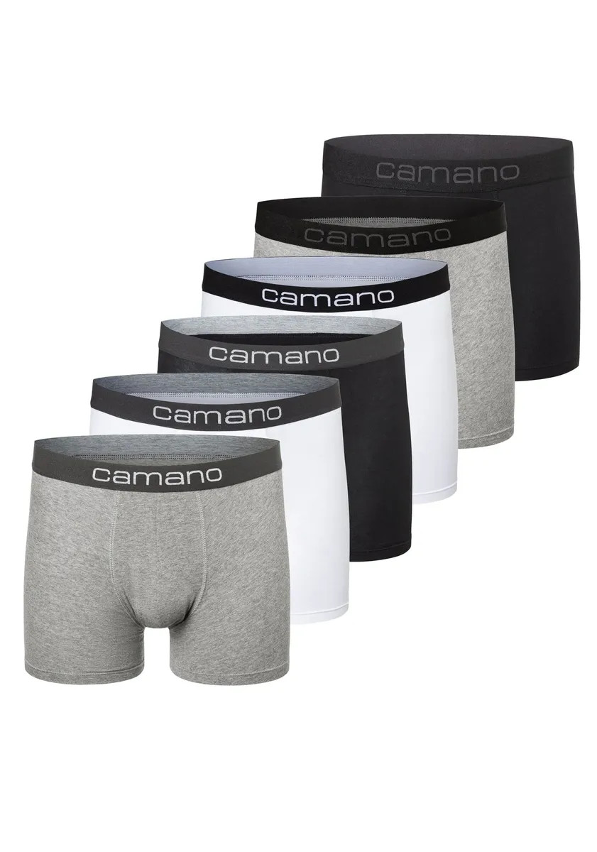 

Camano боксеры "Боксеры трусы мужские с эластичным поясом без", цвет Black Grey White
