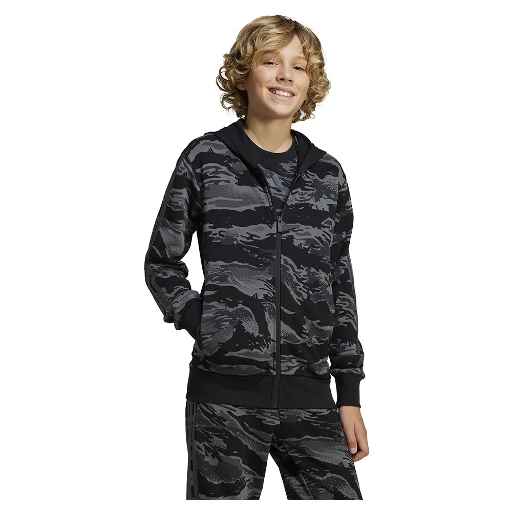 

Толстовка adidas Seasonal Essentials Camo full zip, черный