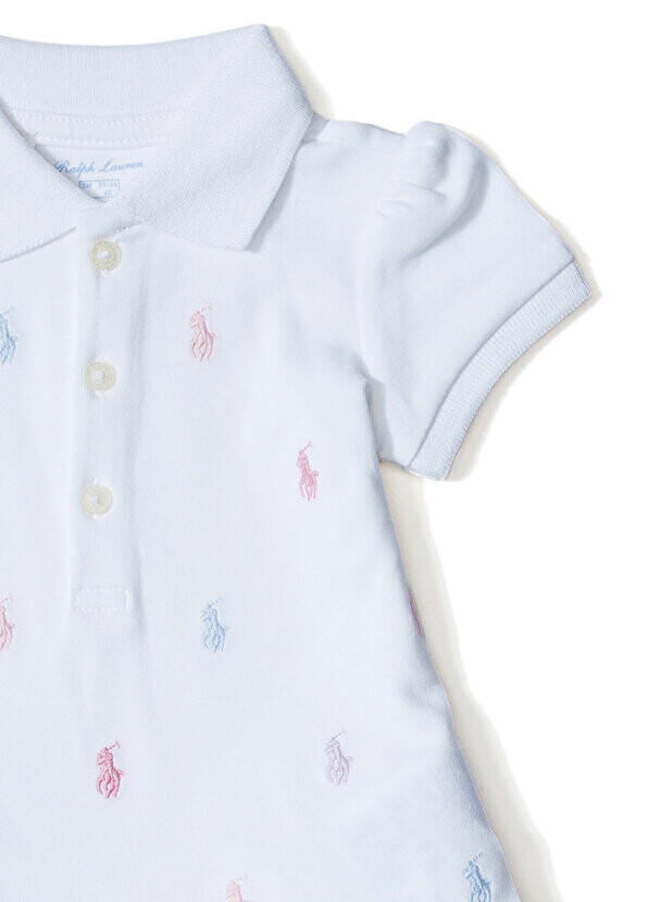 Набор из 2 платьев для маленьких девочек с белым логотипом Polo Ralph Lauren — фото 3