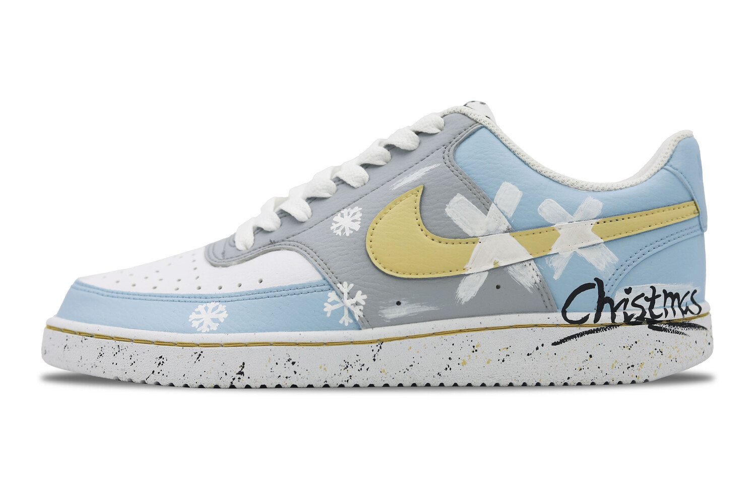 

Кроссовки Nike Court Vision 1 Skateboarding Shoes Women's Low-top White/blue/beige, голубой, Синий, Кроссовки Nike Court Vision 1 Skateboarding Shoes Women's Low-top White/blue/beige, голубой