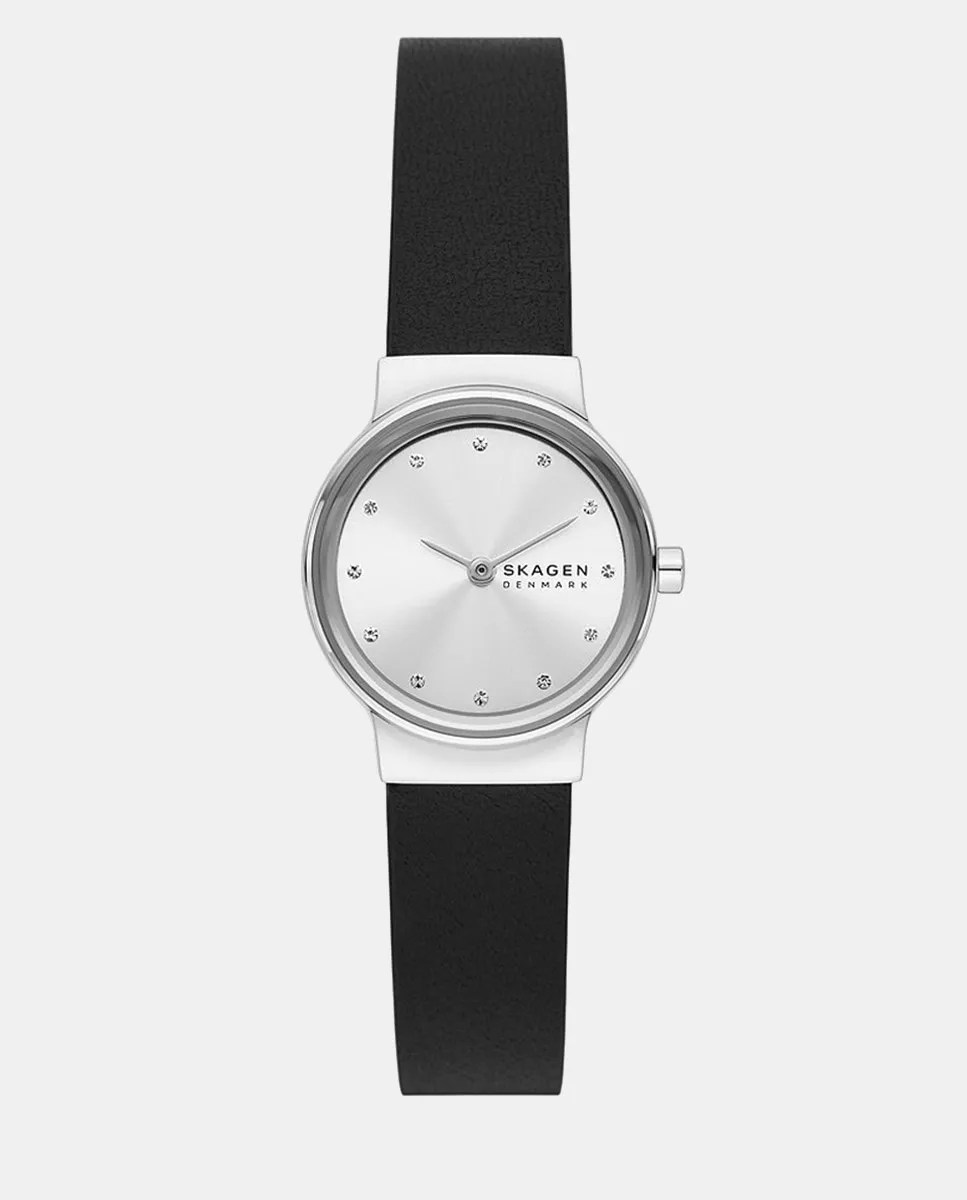 

SKW3119 черные кожаные женские часы Skagen, черный