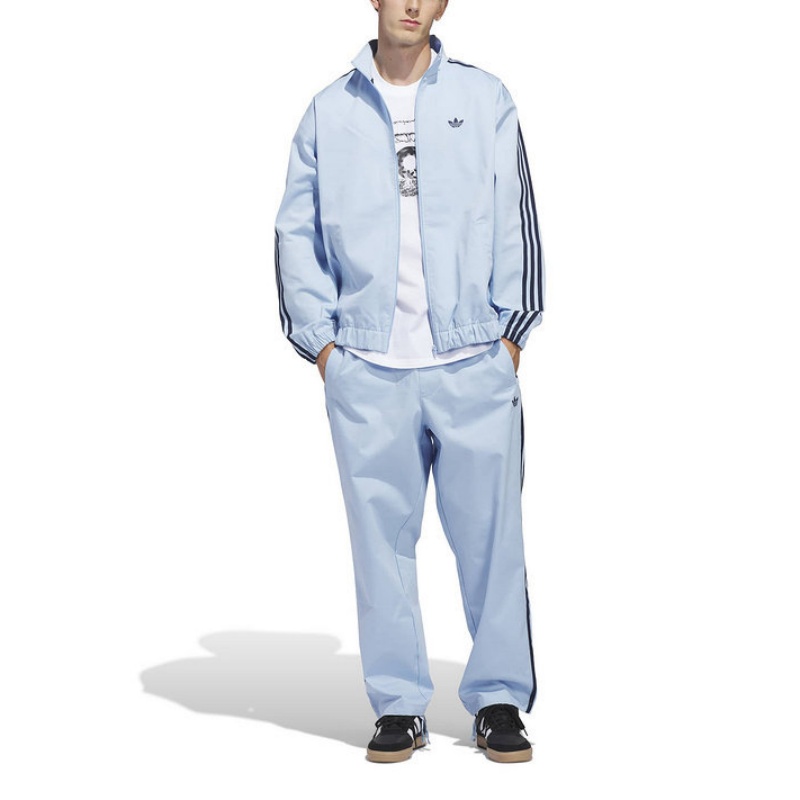 Куртка Track Top мужская Adidas Originals, светло-синий — фото 4