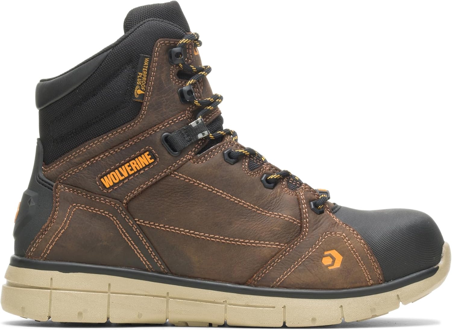 

Мужские ботинки Wolverine Rigger WPF с композитным носком и средней подошвой, Summer Brown
