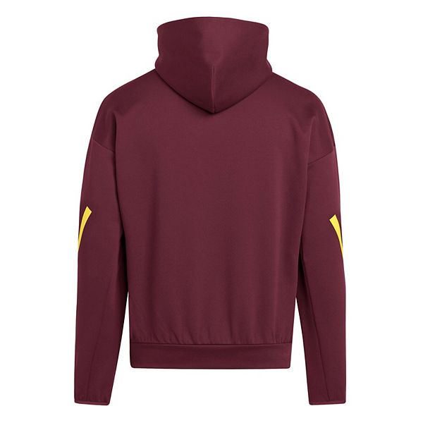 Мужской бордовый худи arizona state sun devils zne Adidas — фото 4