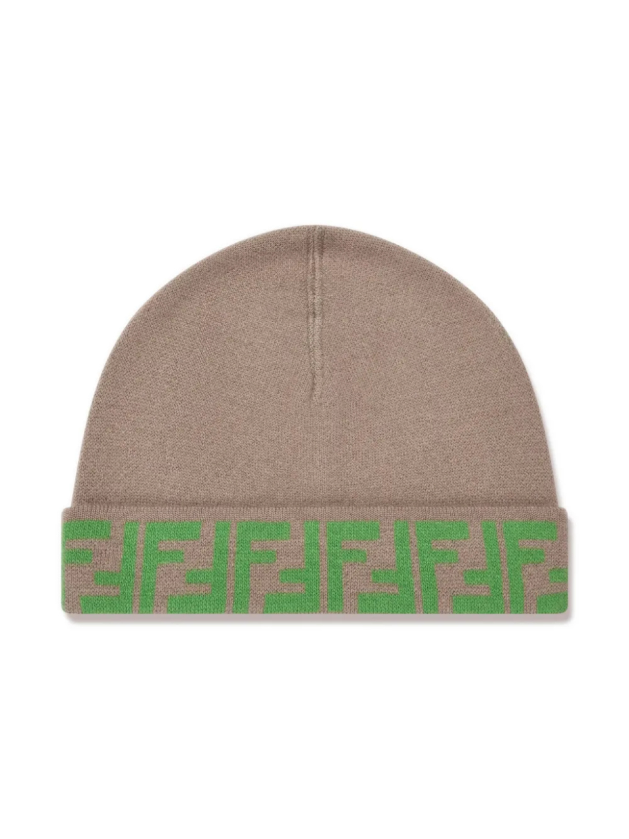 

Шапка бини с монограммой Zucca Fendi Kids, нейтральный