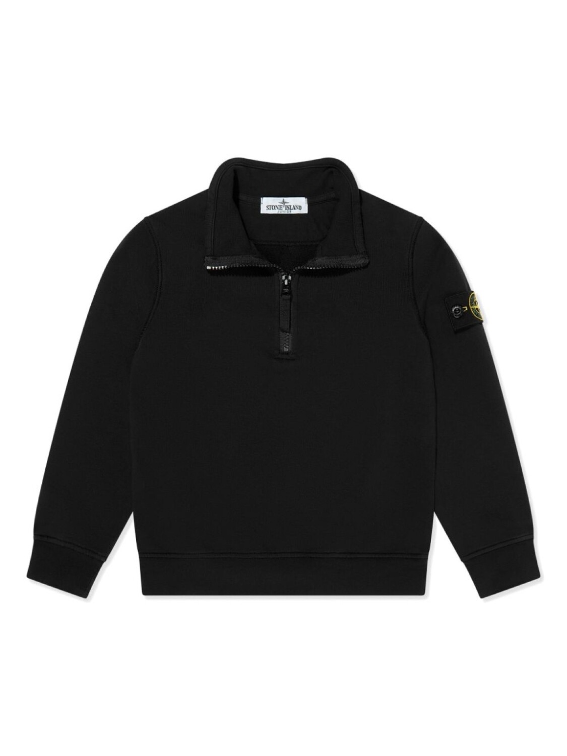 

Футболка-поло Stone Island Junior с мотивом компаса, черный