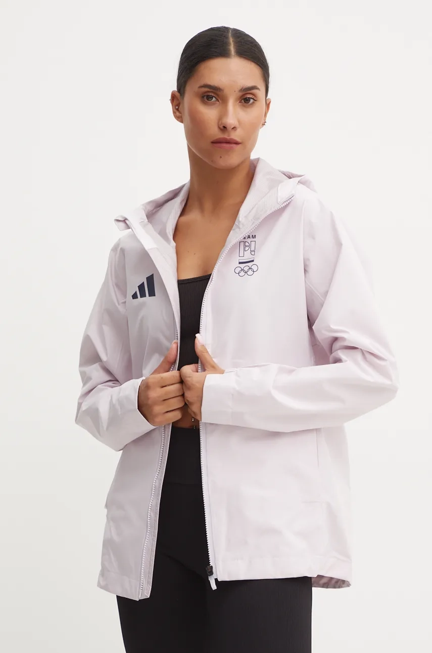 

Олимпийская непромокаемая куртка adidas Performance, розовый