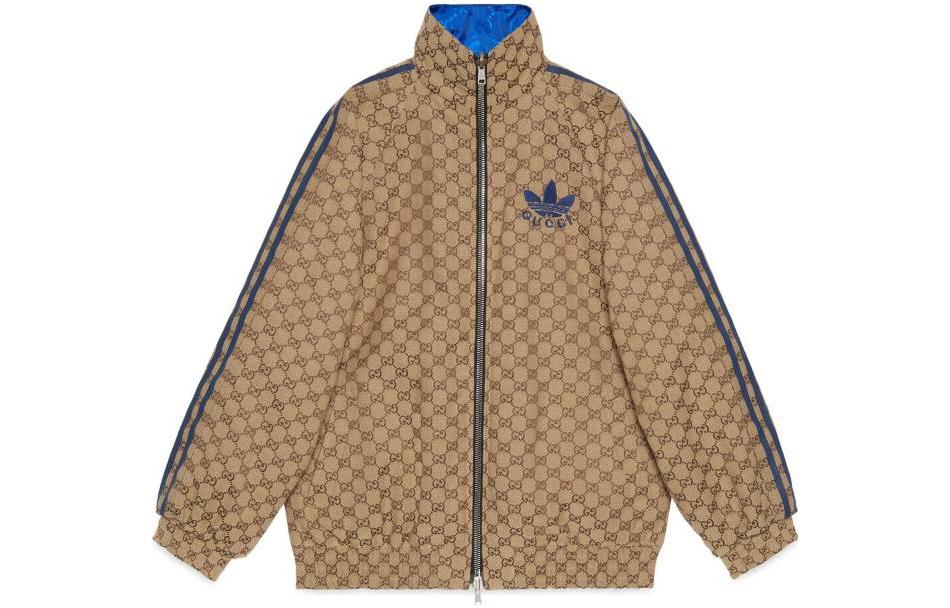 

Куртка женская Adidas x Gucci на молнии, хаки / синий