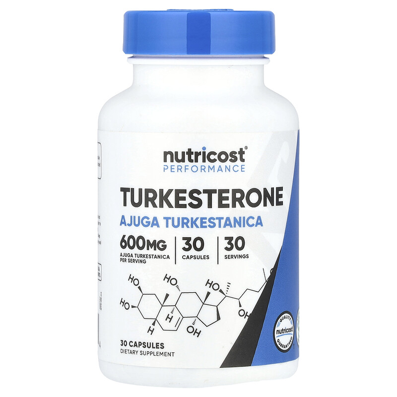 

Nutricost, Performance, туркестерон, 30 капсул