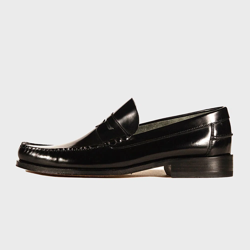 Мужские пенни-лоферы Princeton чёрные от Loake