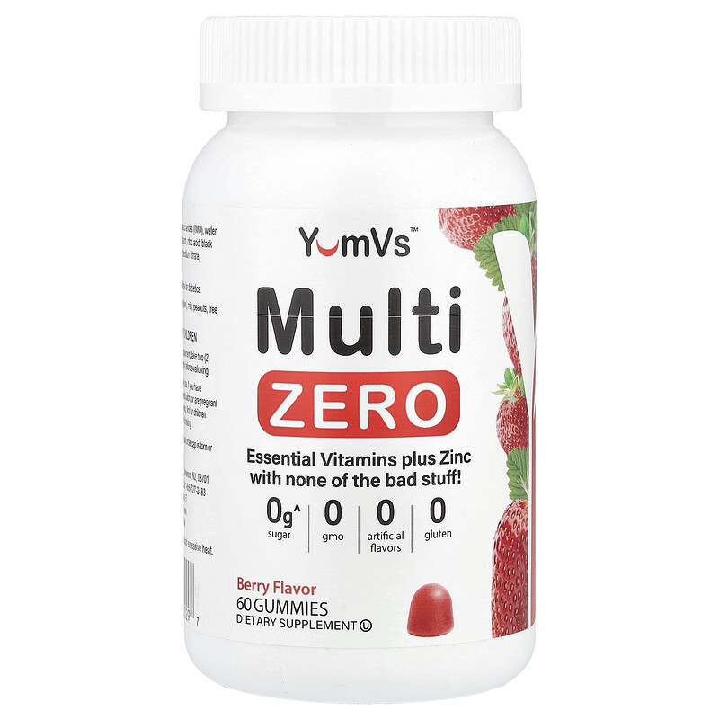 

YumVs, Multi Zero, ягодный, 60 жевательных мармеладок