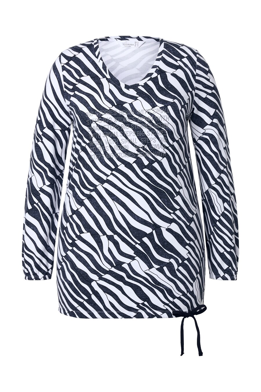 

Лонгслив MIAMODA, mottled black