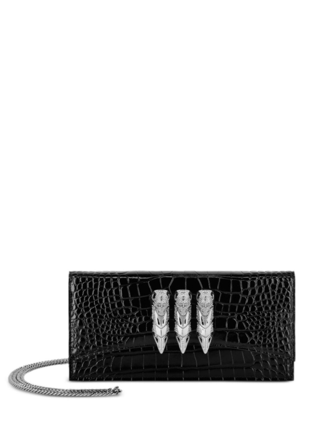

Philipp Plein мини-клатч, черный