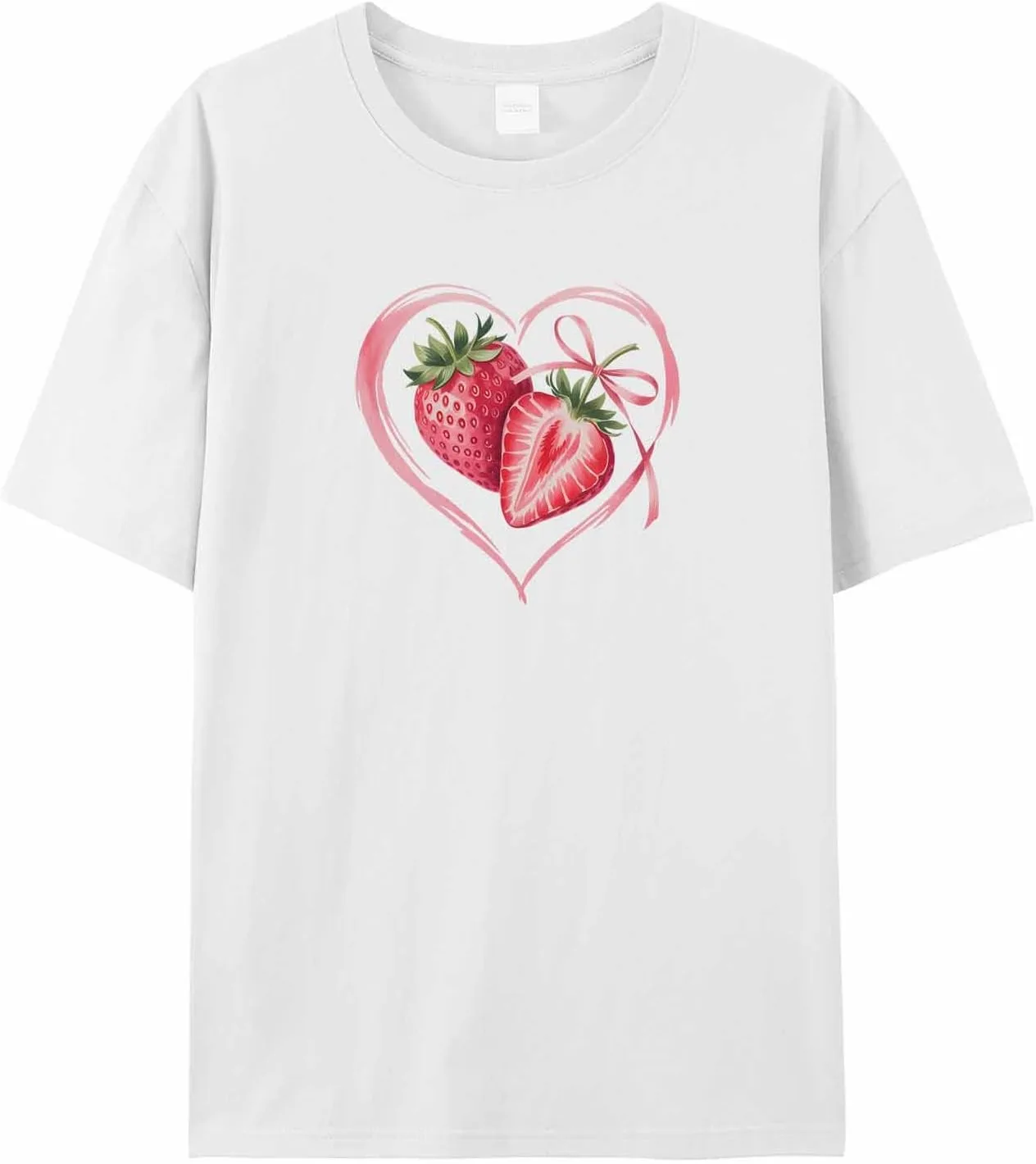 

Мужская футболка Strawberry Heart с коротким рукавом jdudh