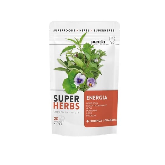 

Purella Superfoods, Energy, травяная смесь, 20 пакетиков