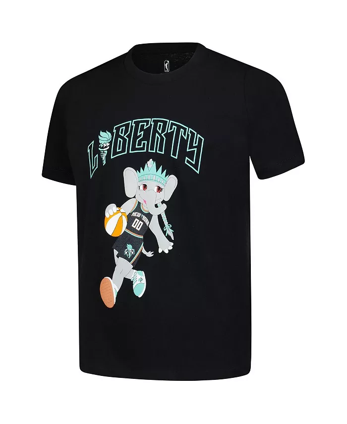 Футболка New York Liberty Ellie Dribble от Big Boys and Girls Black Outerstuff — фото 3
