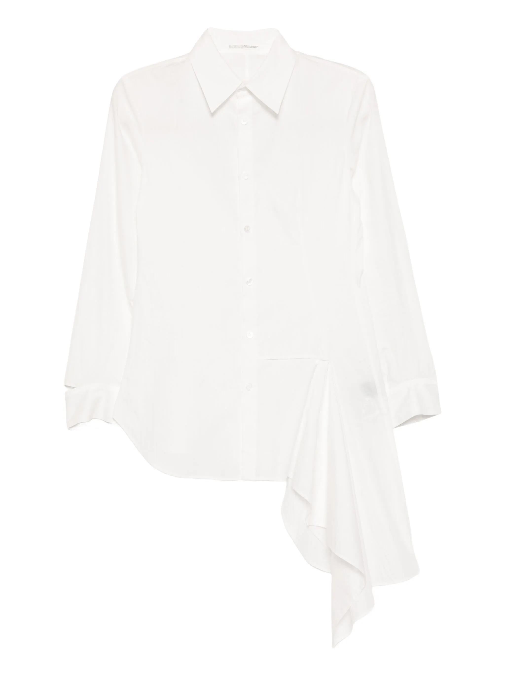 

Рубашка асимметричного кроя Yohji Yamamoto, белый