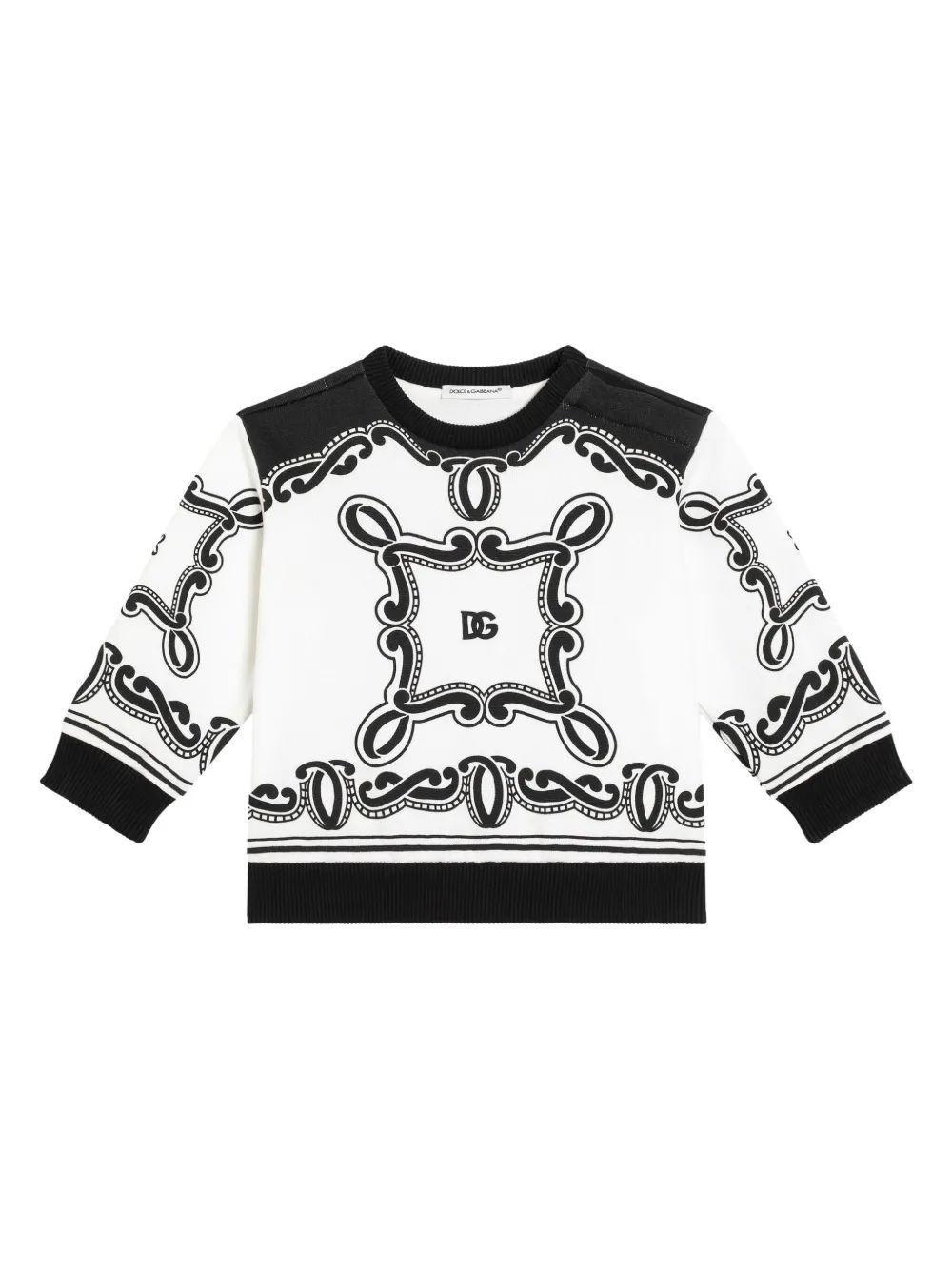 

Толстовка с принтом Dolce & Gabbana Kids, белый