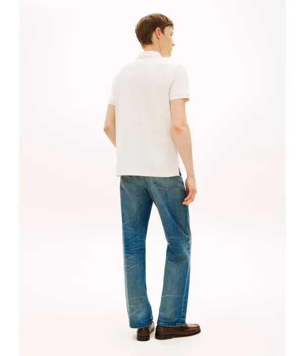 Полюс regular fit Tommy Hilfiger, экрю — фото 3