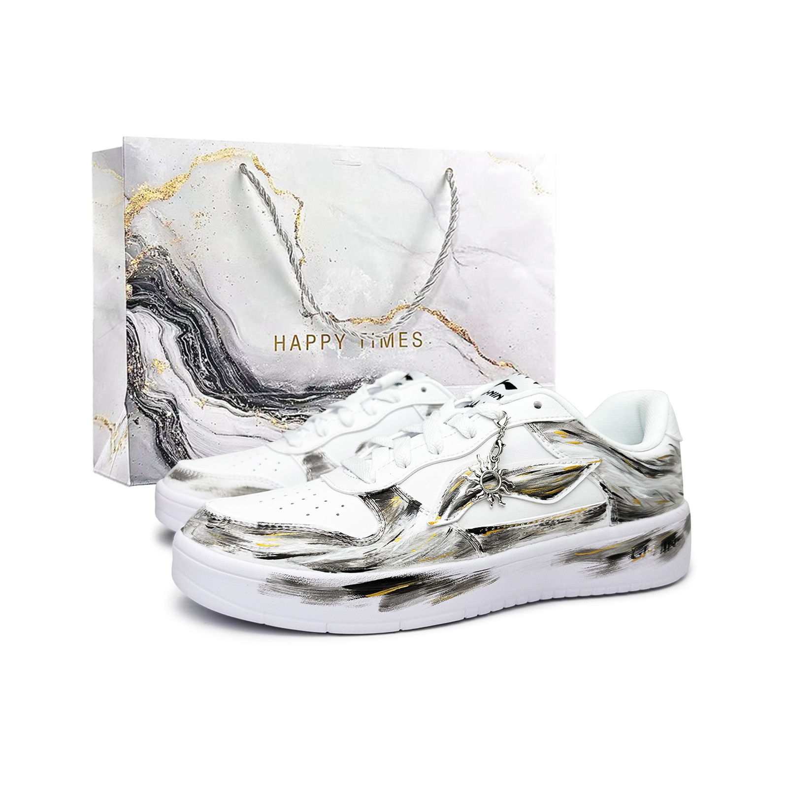 

Понтонные лодки Легкие, износостойкие и нескользящие кроссовки Low top Skateboard Shoes Unisex черный белый золотой серый LINING, черный белый серый золотой (серыйSpecial Shopping Bag)